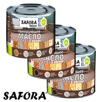 Масло воск с тонирующим эффектом для дерева и древесины - Safora